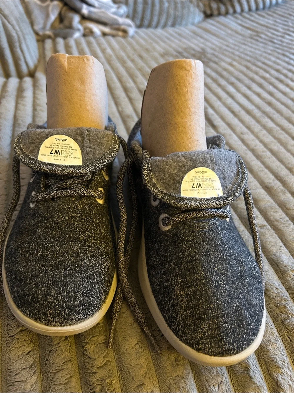Allbirds Women's Grey Running Shoes Trainers Size 7 Charcoal Good Condition